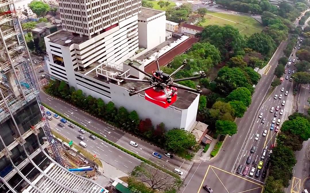 Drone Coca Cola corporativo