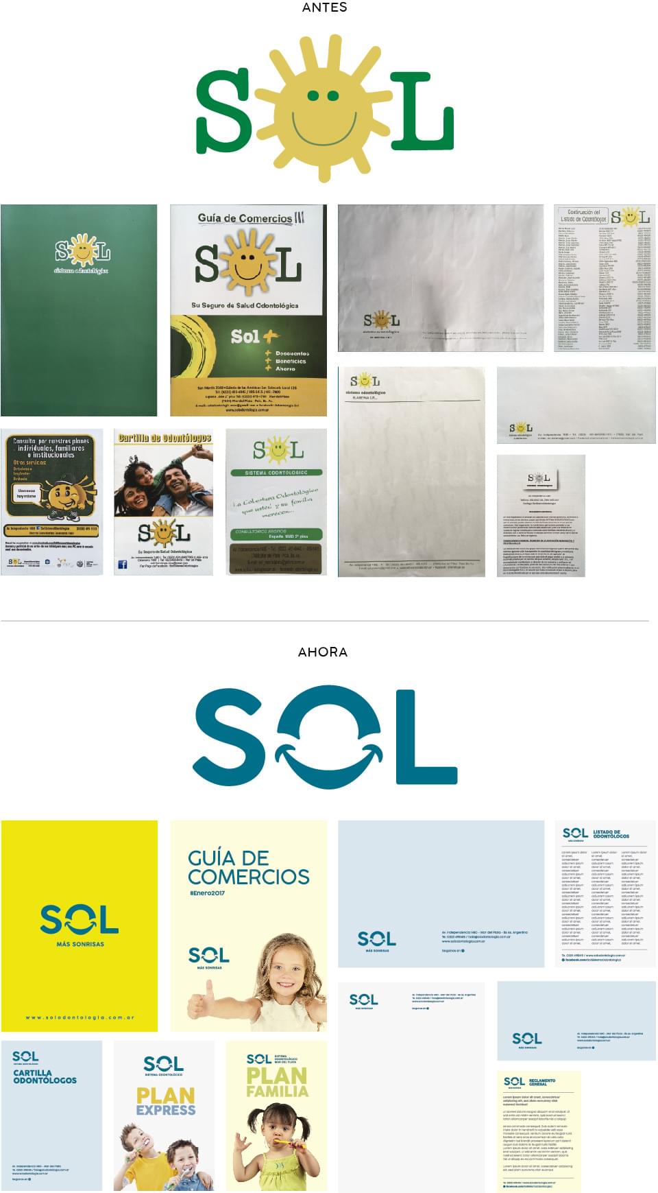 Restyling de marca Sol Odontología